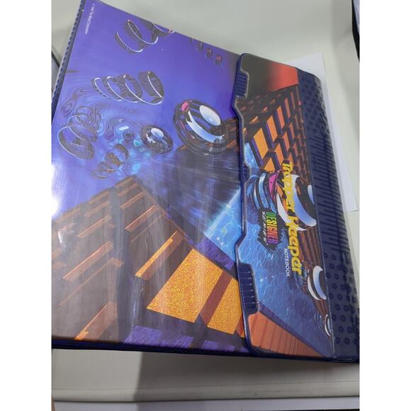 Vintage Mead Trapper Keeper Designer Series Binder Notebook 1994 With Clipboard - Picture 2 of 16